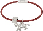 Marni Red Graphic Charm Bracelet
