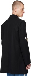 Stefan Cooke Black Slashed Coat