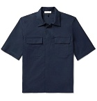 Bottega Veneta - Camp-Collar Cotton Shirt - Navy