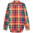 Gitman Vintage Men's Button Down Archive Madras Shirt in Red