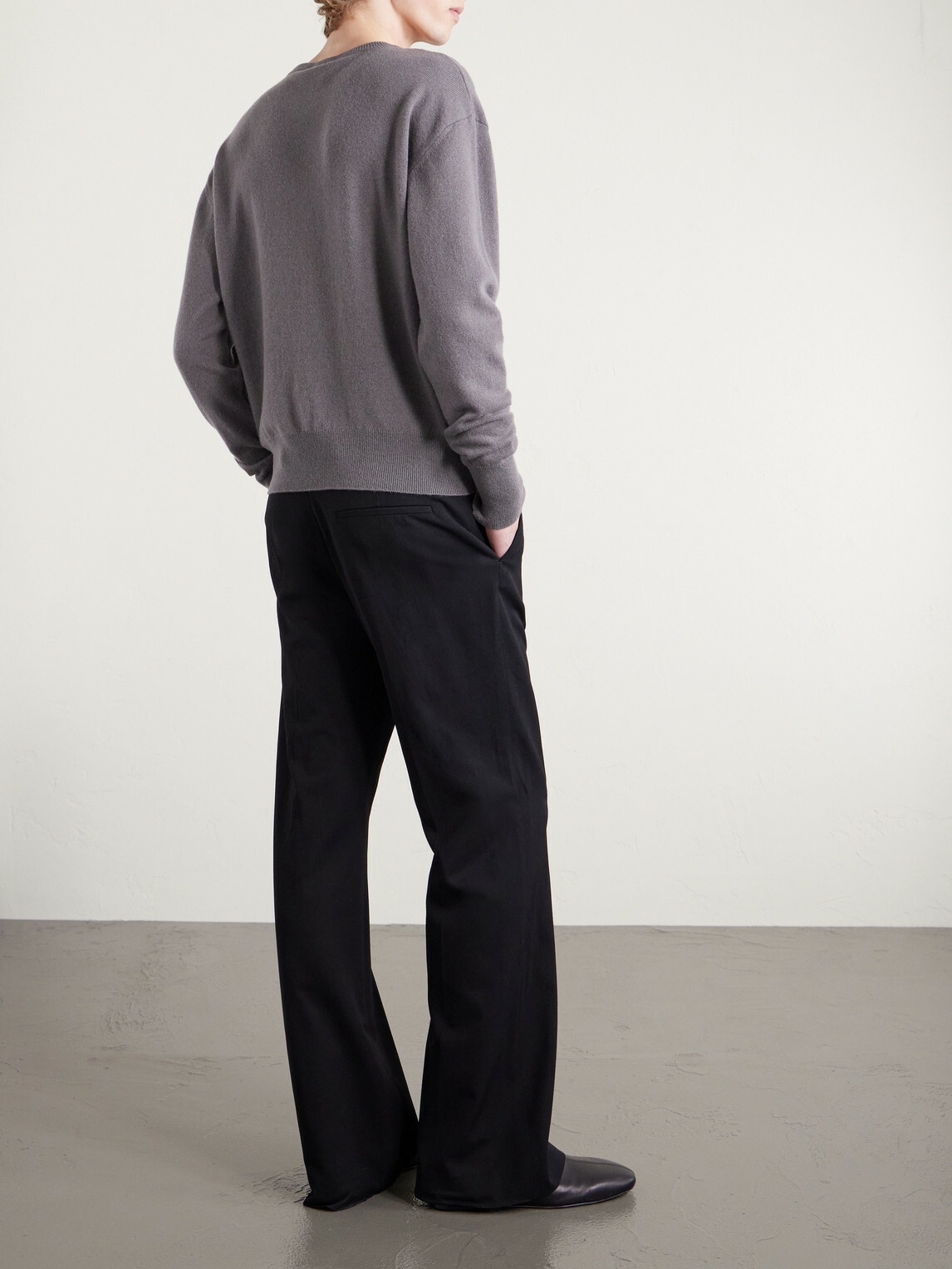 LEMAIRE - Wool and Cashmere-Blend Sweater - Gray