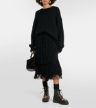 Yves Salomon Wool-lined leather ankle boots