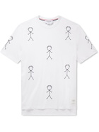 Thom Browne - Printed Cotton-Jersey T-Shirt - White