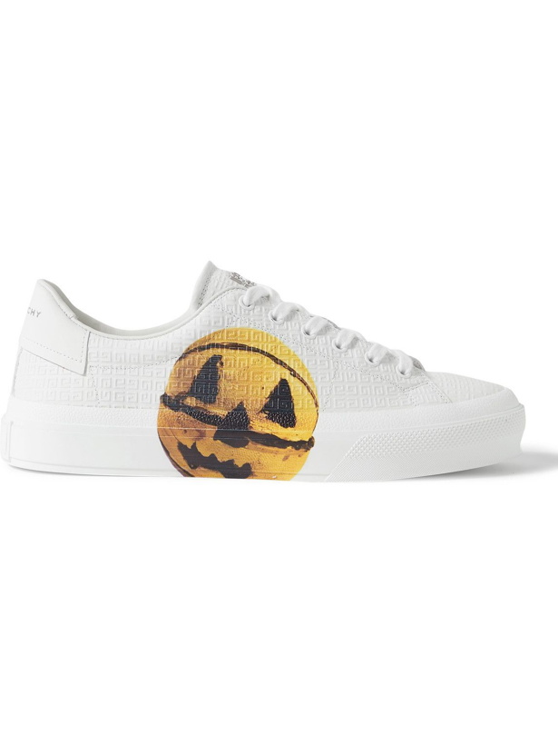 Photo: Givenchy - Josh Smith City Sport Printed Leather Sneakers - White