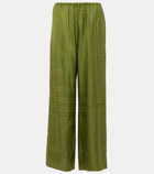 Toteme Monogram silk pajama pants