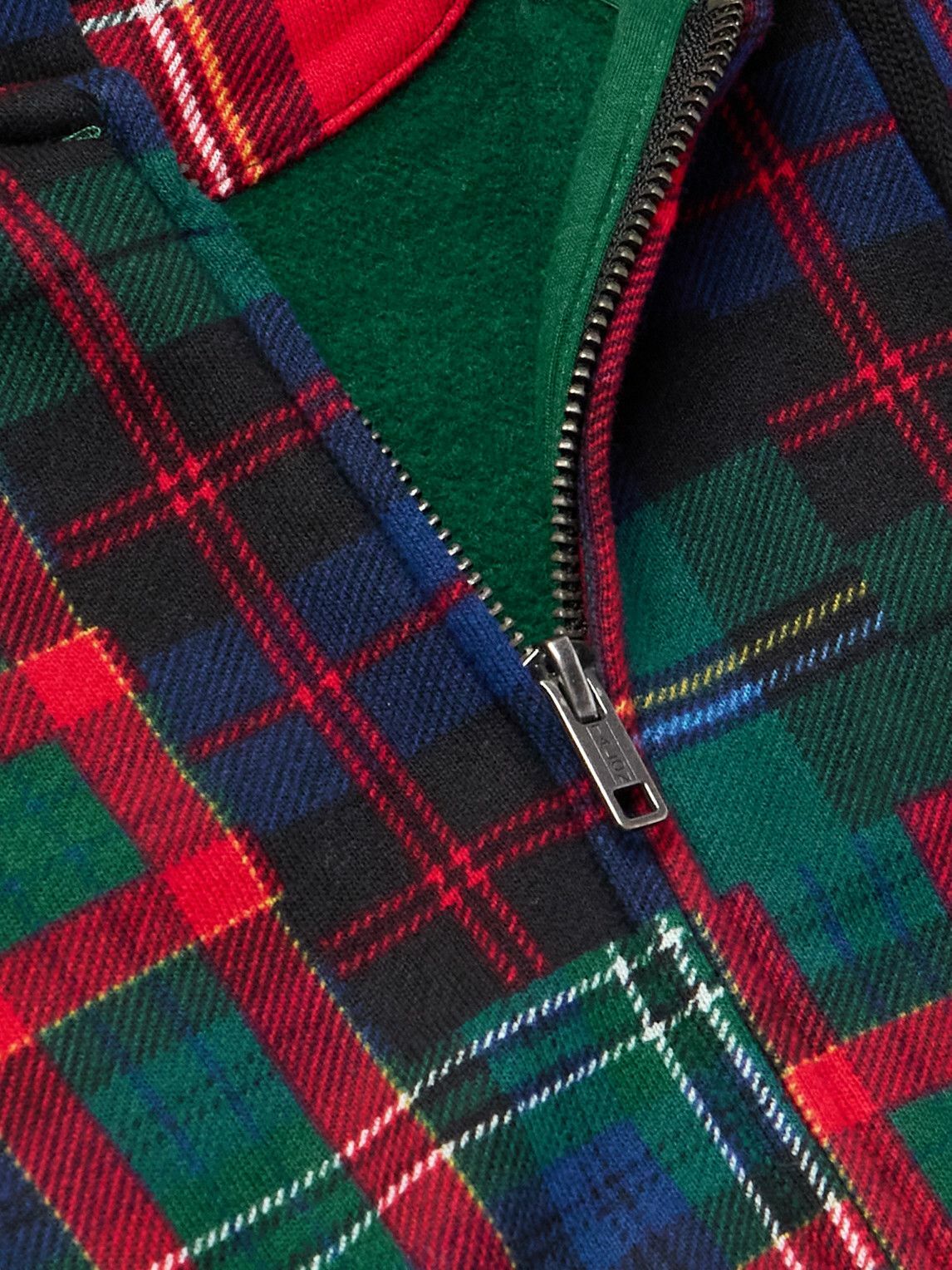 トップス Polo Ralph Lauren check zip hoodie y2k Polo Ralph Lauren - Checked Cotton-Blend Zip-Up Hoodie