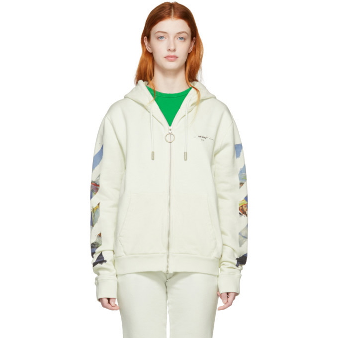 Photo: Off-White Off-White Diag Multicolor Zipped Hoodie