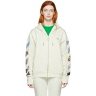 Off-White Off-White Diag Multicolor Zipped Hoodie