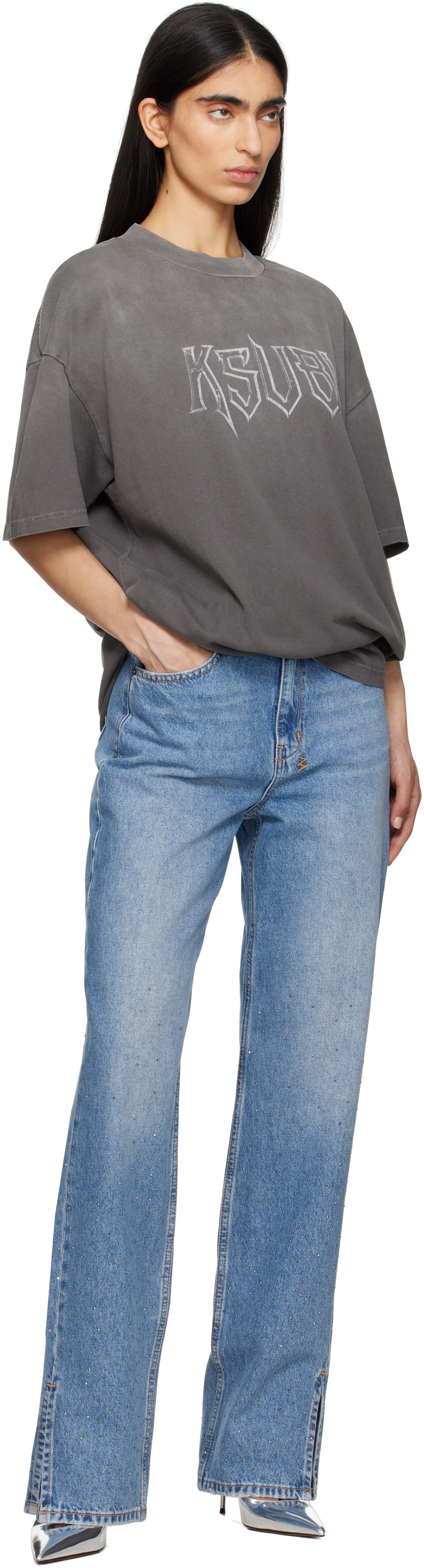 Ksubi Gray Kingdom Boyfriend SS T-shirt