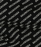 Balenciaga - Logo intarsia wool-blend scarf