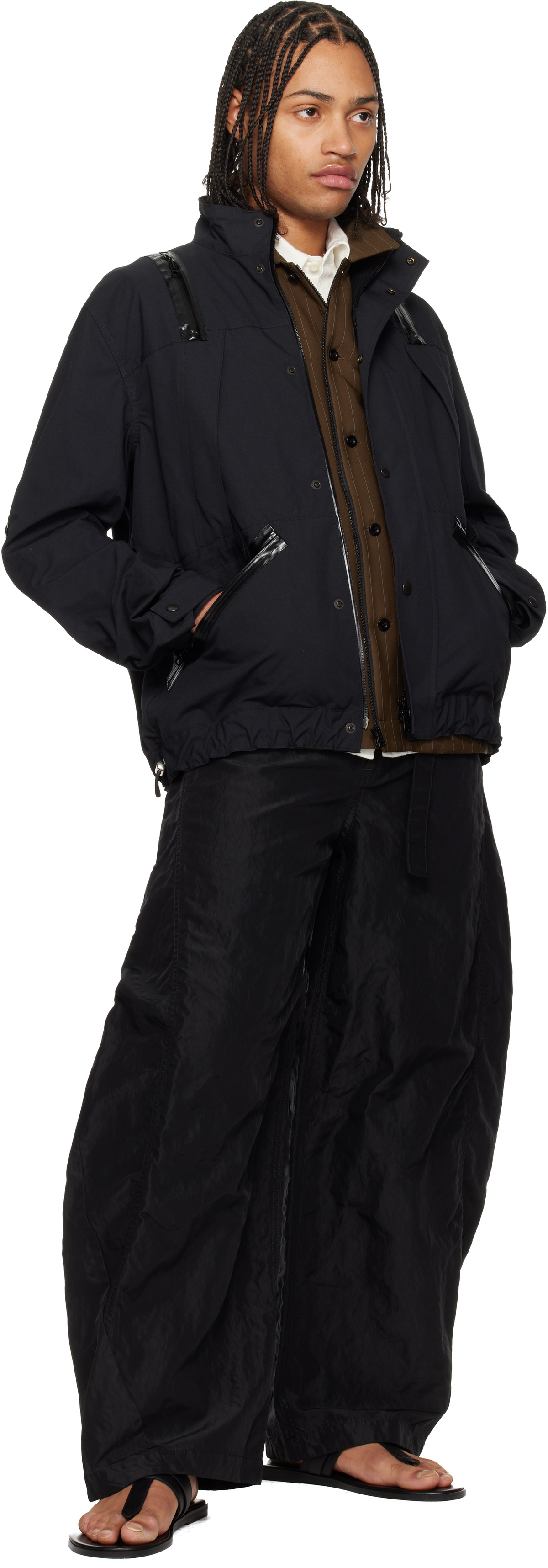 sacai Black Weathercloth Jacket Sacai
