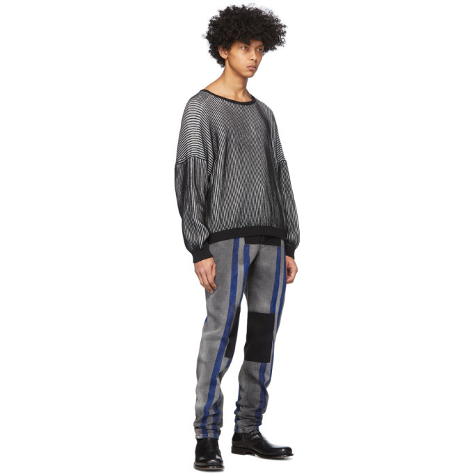 Eckhaus Latta Grey Block Wash El Jeans Eckhaus Latta