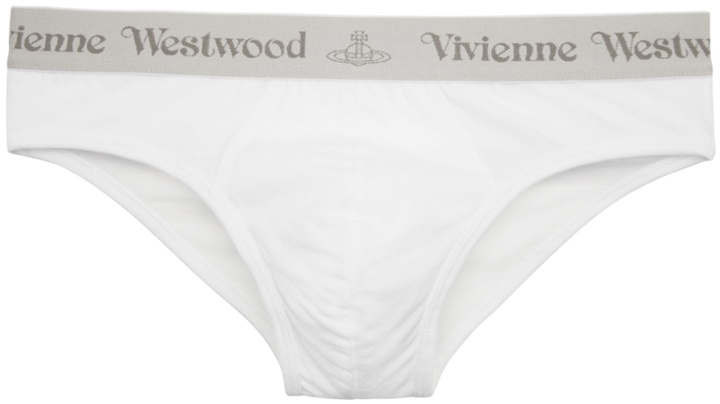 Photo: Vivienne Westwood Two-Pack White Logo Briefs