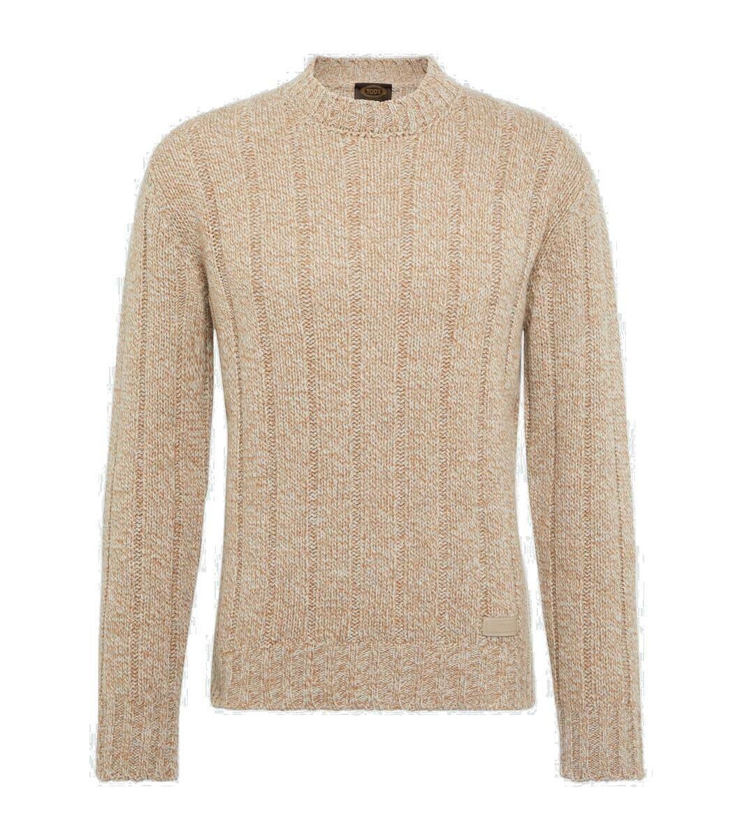 Photo: Tod's Ribbed-knit wool-blend mouliné sweater