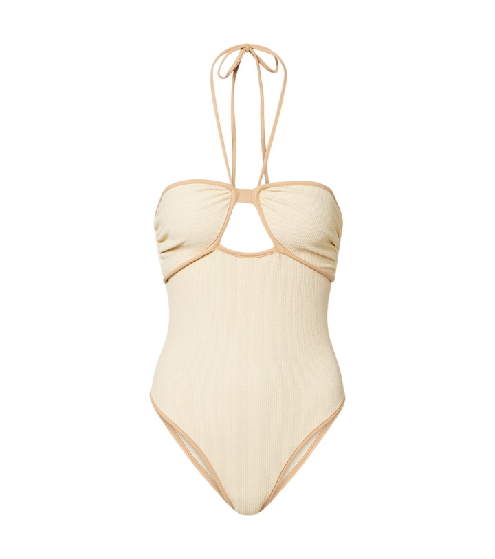 Photo: Johanna Ortiz Sea Salt cutout halterneck swimsuit
