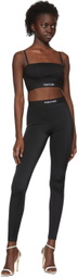 TOM FORD Black Nylon Leggings