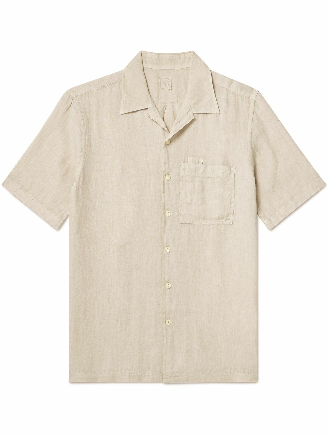 120% - Camp-Collar Linen Shirt - Neutrals 120%
