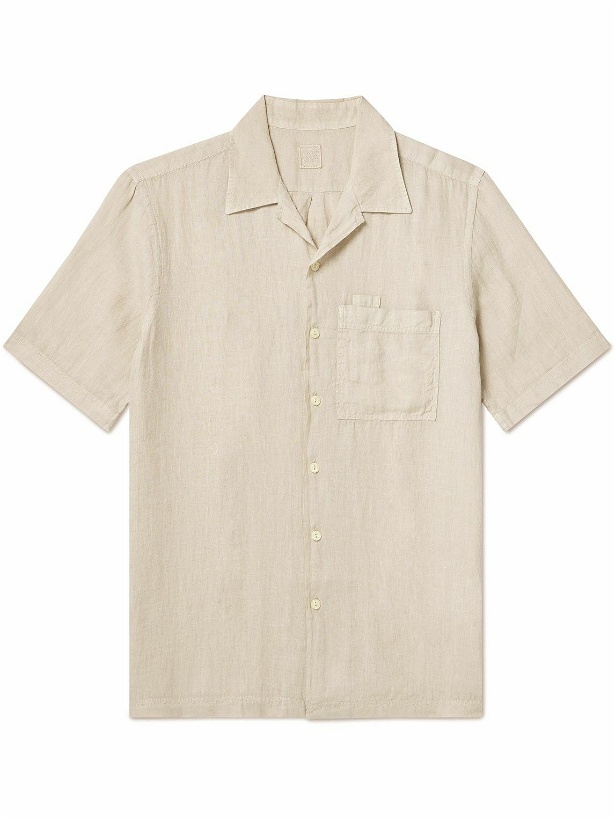 Photo: 120% - Camp-Collar Linen Shirt - Neutrals