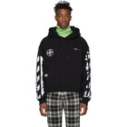 Off-White SSENSE Exclusive Black Impressionism Diag Stencil Hoodie