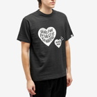 Human Made Men's Drawn Hearts T-Shirt in Black