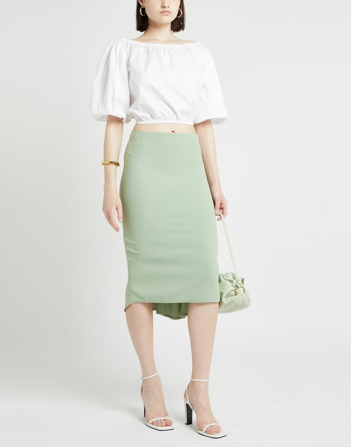 Ermanno Scervino Womens Midi skirt Light in Green