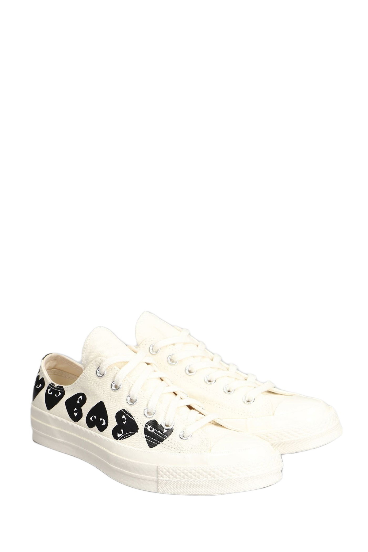 Comme des Garçons Play Chuck 70 Cdg Low Sneakers In Beige Cotton