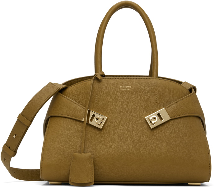 Photo: Ferragamo Brown Hug M Bag