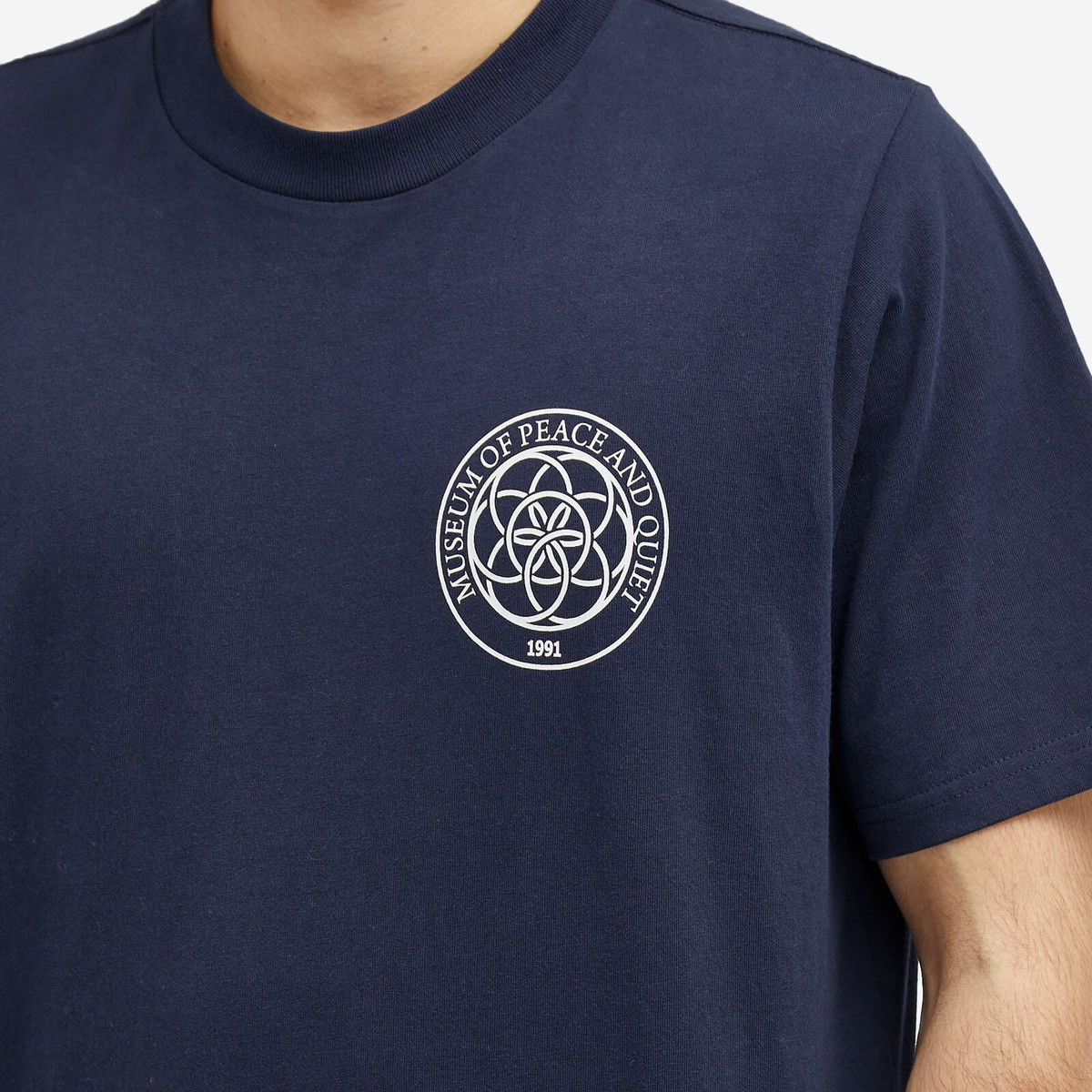 Museum of Peace and Quiet Men's Wellness Centre T-Shirt in Navy