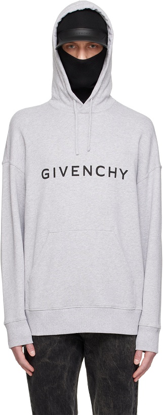 Photo: Givenchy Gray Archetype Hoodie
