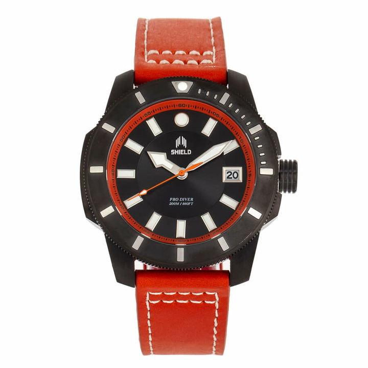 Photo: Shield Shaw Quartz Black Dial Mens Watch SLDSH106-6