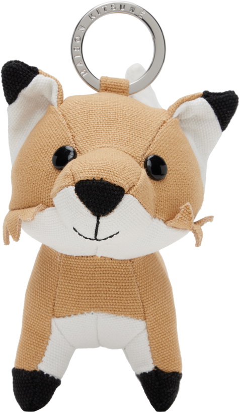 Photo: Maison Kitsuné Tan Fox Bag Charm Keychain