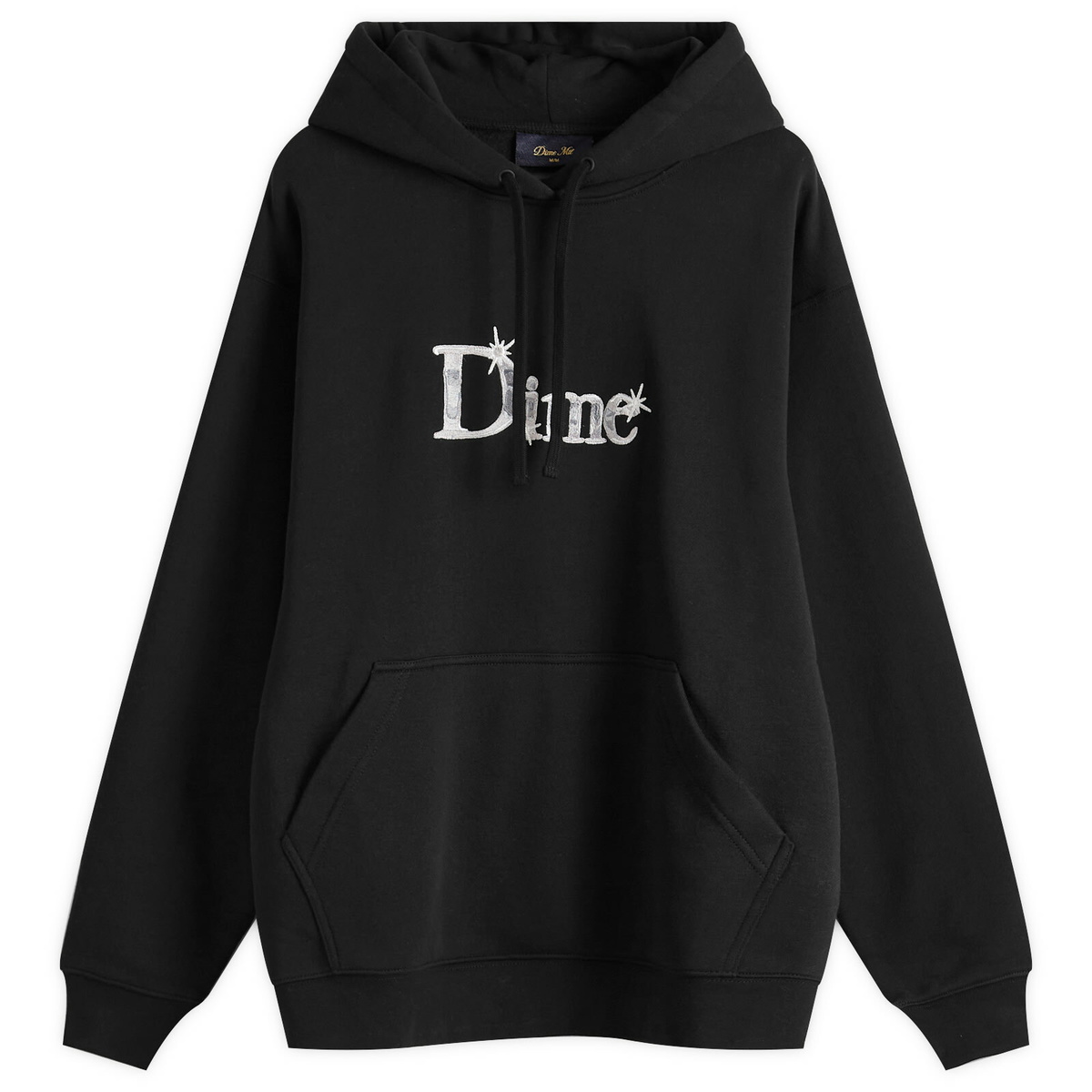 Dime Men's Classic Shiny Hoodie in Black Dime