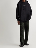 VETEMENTS - Straight-Leg Printed Voile Trousers - Green