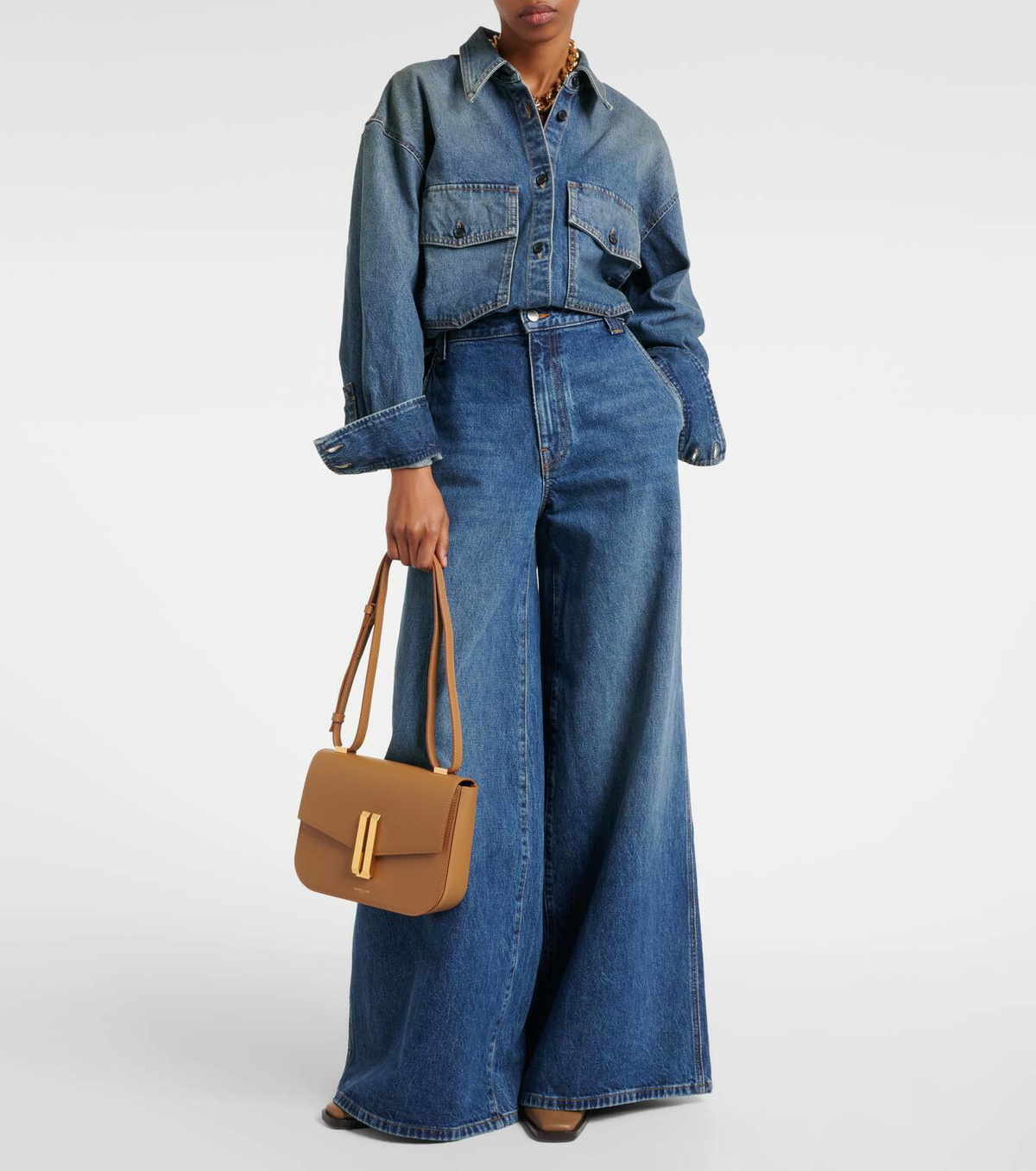 DeMellier Vancouver leather crossbody bag