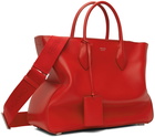 Ferragamo Red Structured Tote