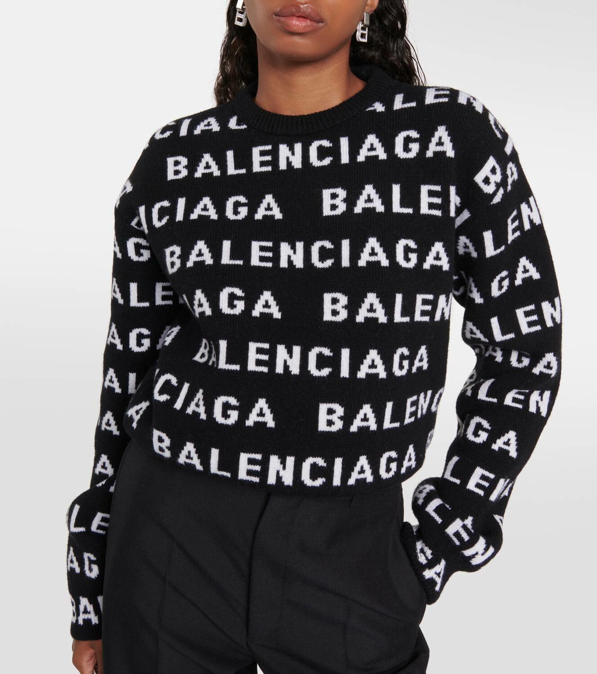 Balenciaga wool pullover best sale