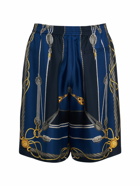 VERSACE - Nautical Printed Silk Shorts