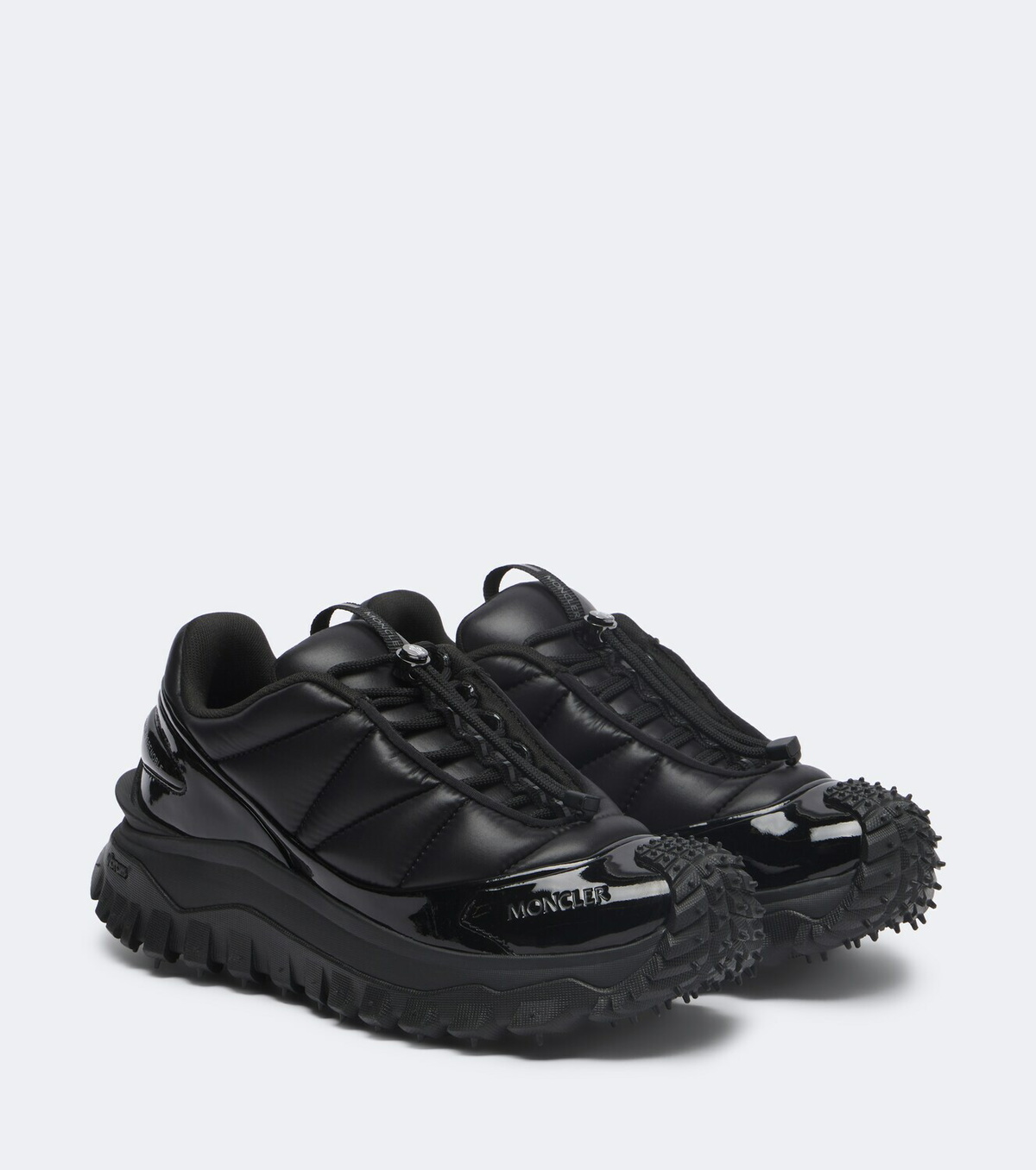 Moncler Trailgrip Puffer leather-trimmed sneakers