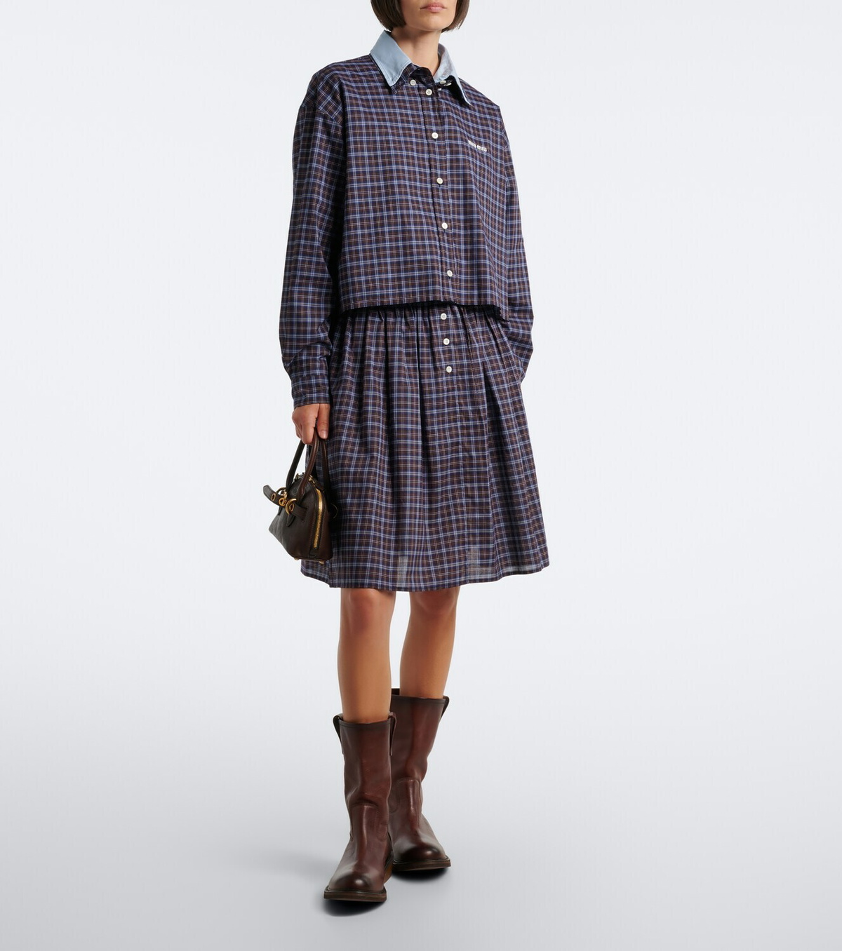 Miu Miu Aventure Mini leather top-handle bag