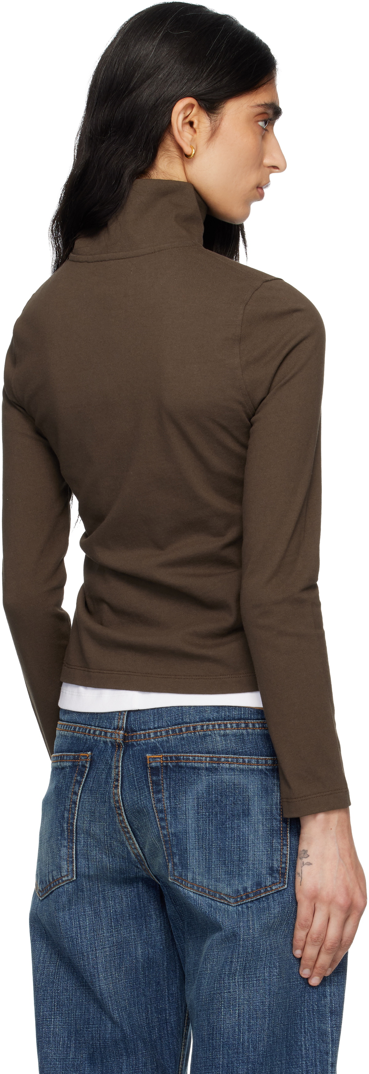 JEANERICA Brown Olive Track Jacket