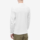 Fred Perry Men's Authentic Long Sleeve Plain Polo Shirt in White