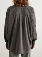 Our Legacy - Borrowed Button-Down Collar Oversized Cotton-Voile Shirt - Brown