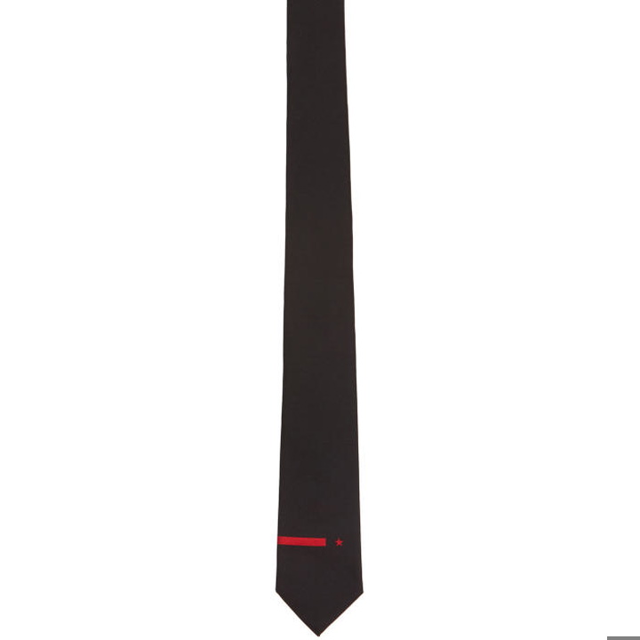 Photo: Givenchy Black and Red Star and Stripe Tie 