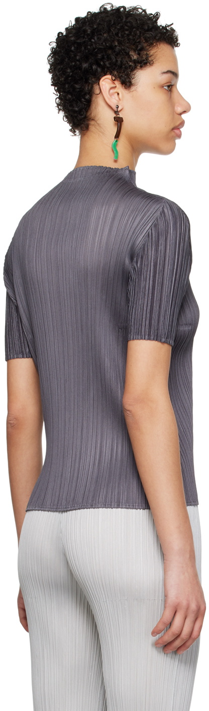 Pleats Please Issey Miyake Gray Monthly Colors May T-Shirt Pleats