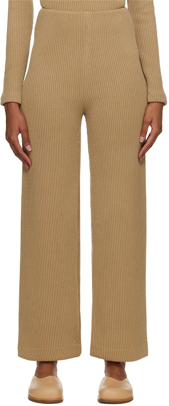 Photo: Missing You Already Beige Relaxed-Fit Lounge Pants