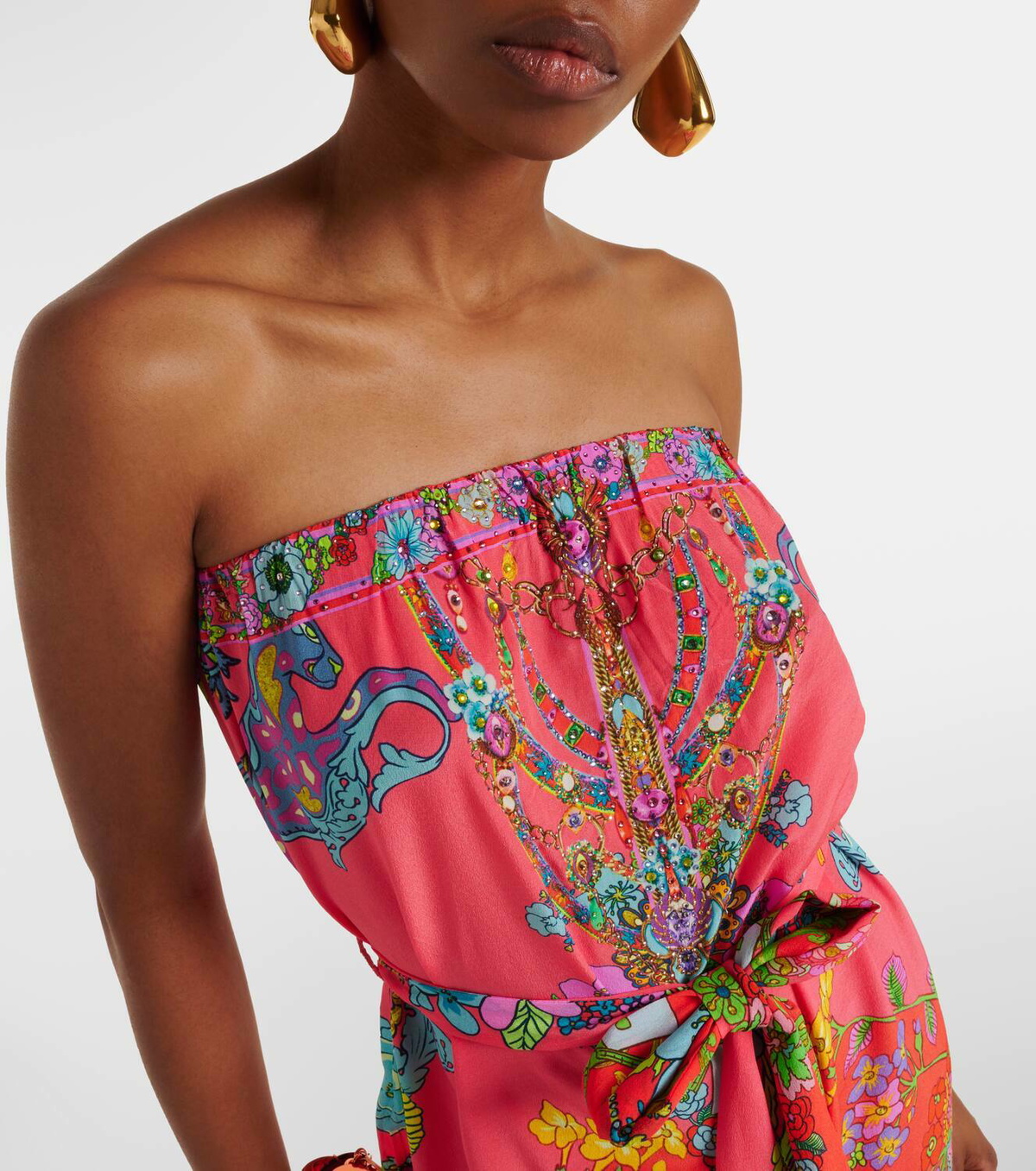 Camilla Windmills and Windflowers floral silk jumpsuit