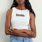 SUNDAYFRUITMARKET Women's Sunday Vest in Ivory