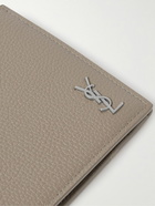 SAINT LAURENT - Logo-Appliquéd Full-Grain Leather Billfold Wallet