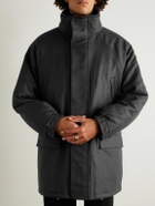 Auralee - Oversized Padded Wool Coat - Black