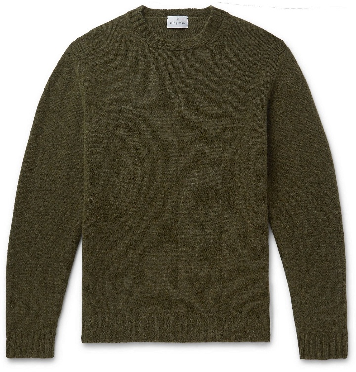 Photo: Kingsman - Shetland Wool Sweater - Green